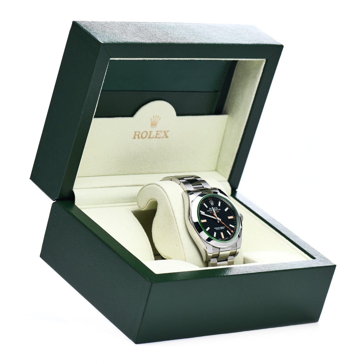 Rolex Stainless Steel 40mm Oyster Perpetual Milgauss Watch Black Dial 116400GV 5 of 5