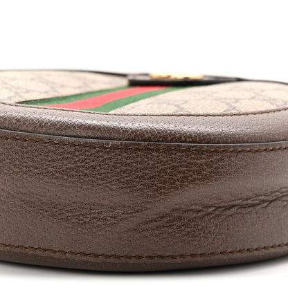 Gucci GG Supreme Monogram Web Mini Ophidia Round Shoulder Bag Brown 10 of 10