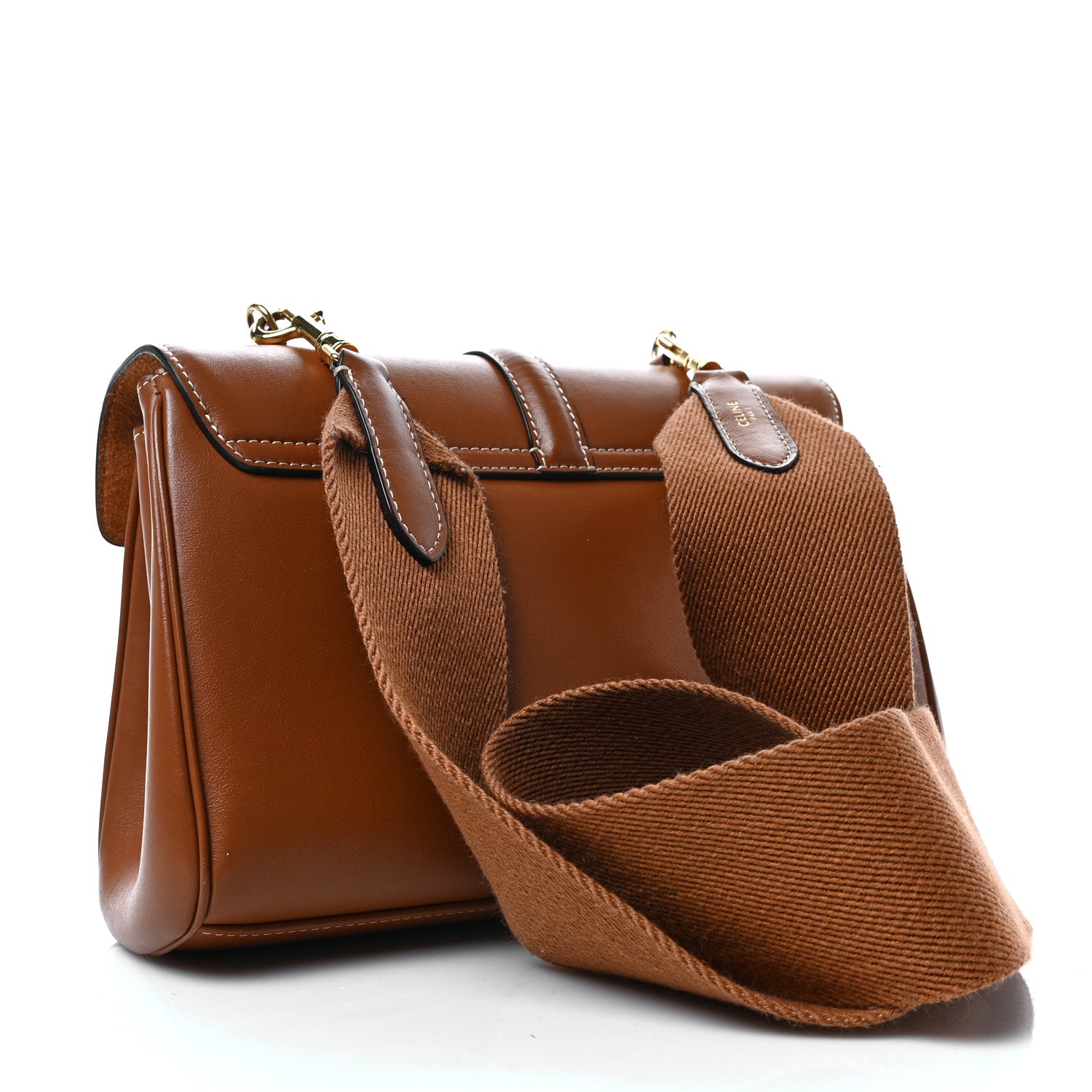 Celine Smooth Calfskin Teen Soft 16 Shoulder Bag Tan 3 of 8