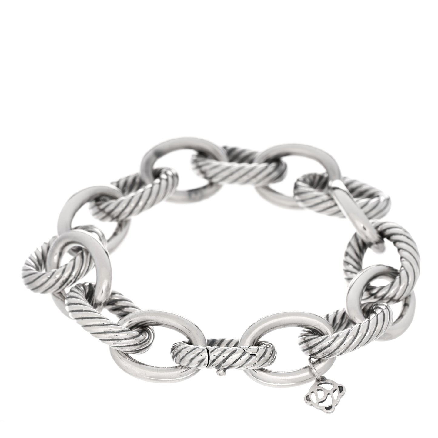 Sterling Silver 17mm Large Oval Link Bracelet