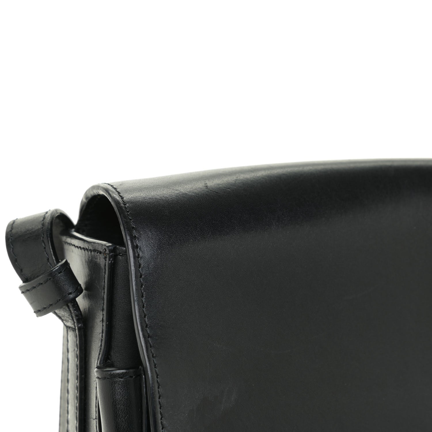 Mansur Gavriel Calfskin Saddle Crossbody Bag Black 16 of 19