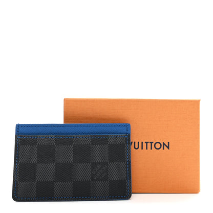 Louis Vuitton Damier Graphite Card Holder Blue 7 of 7
