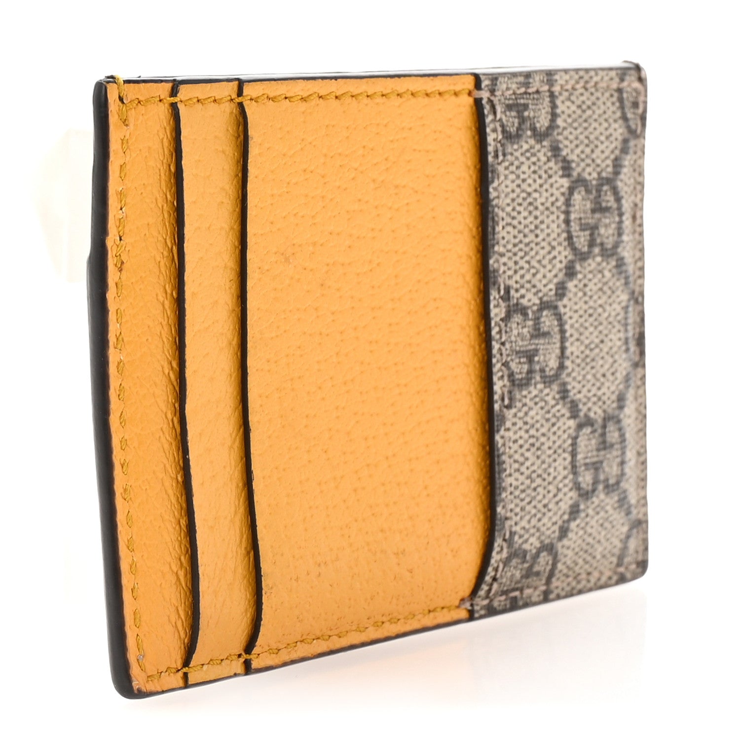Gucci GG Supreme Monogram Neo Vintage Card Holder Beige Crop New Acero 3 of 6