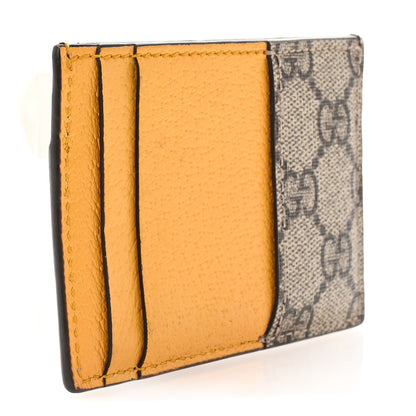Gucci GG Supreme Monogram Neo Vintage Card Holder Beige Crop New Acero 3 of 6