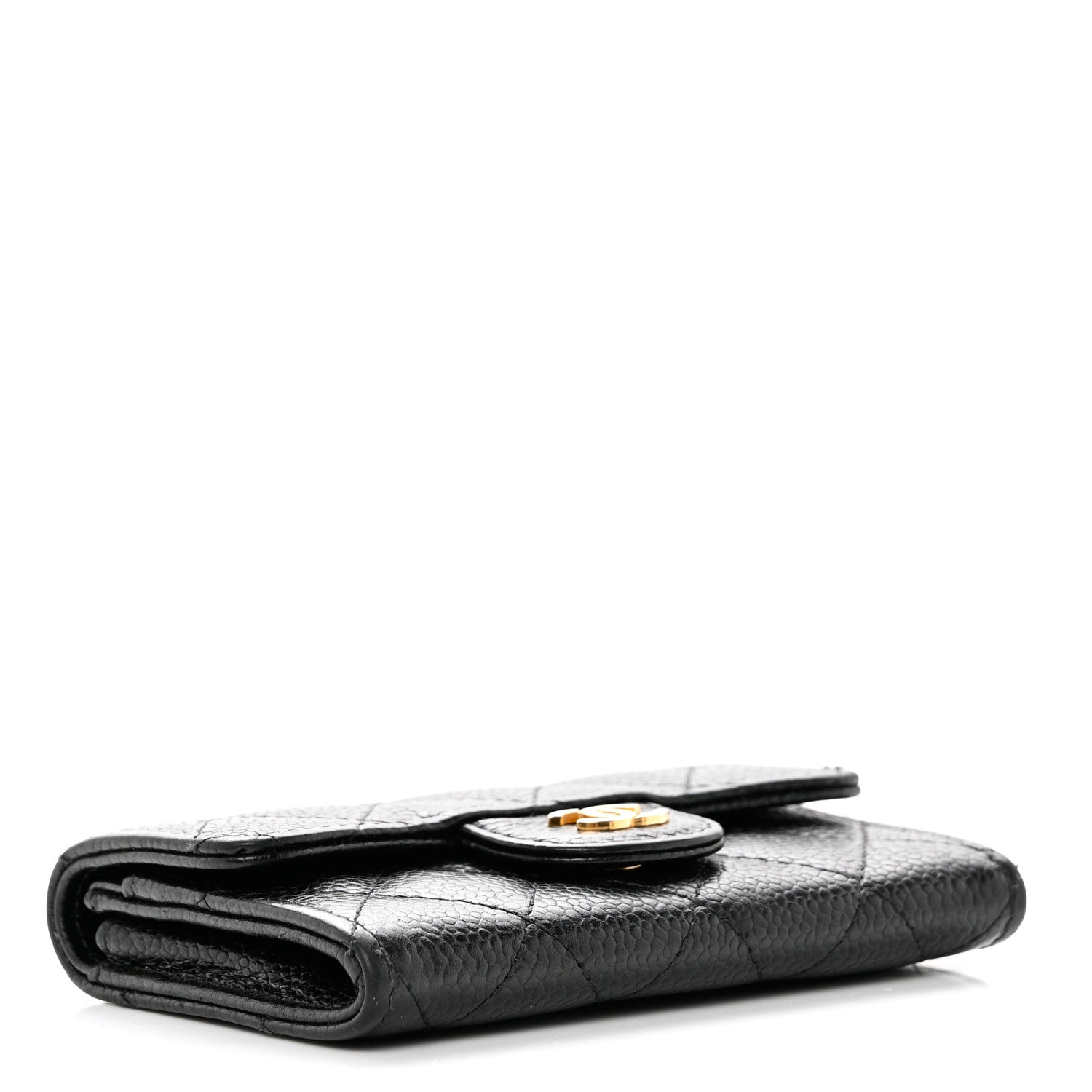 Chanel Caviar Quilted Flap Card Holder Black 4 of 9