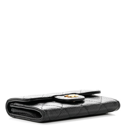 Chanel Caviar Quilted Flap Card Holder Black 4 of 9