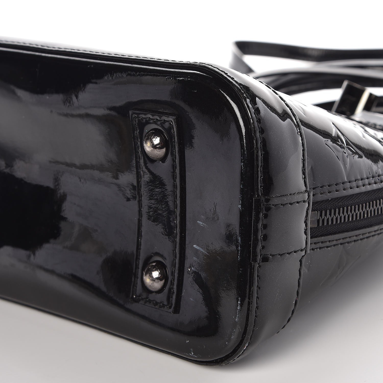 Louis Vuitton Vernis Alma BB Noir Magnetique 15 of 17