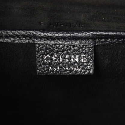 Celine Drummed Calfskin Nano Luggage Black 7 of 10