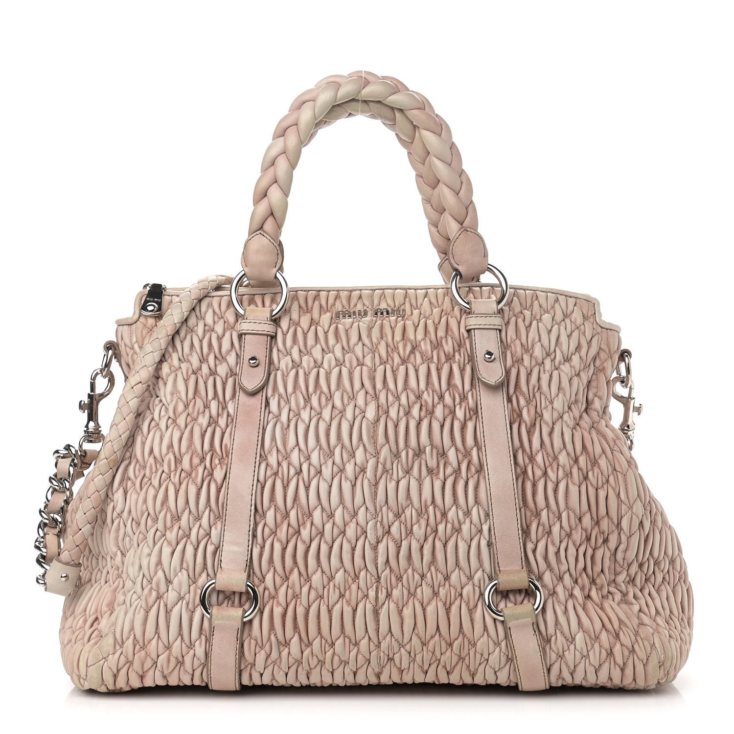 Miu Miu Nappa Matelasse Lux Tote Fragola 1 of 15