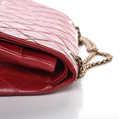 Chanel Aged Calfskin Quilted 2.55 Reissue 227 Flap Red 11 of 12