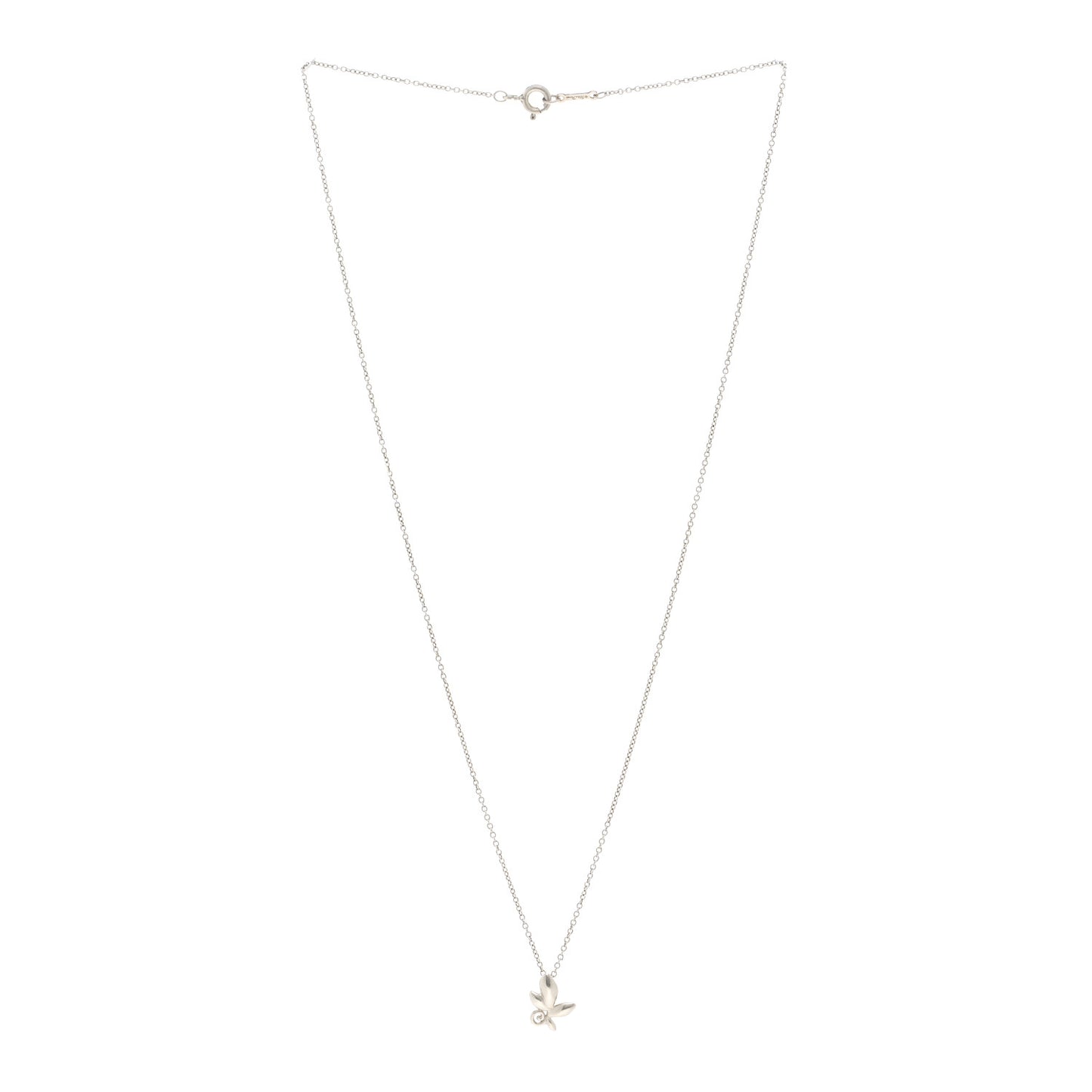 Sterling Silver Paloma Picasso Olive Leaf Pendant Necklace