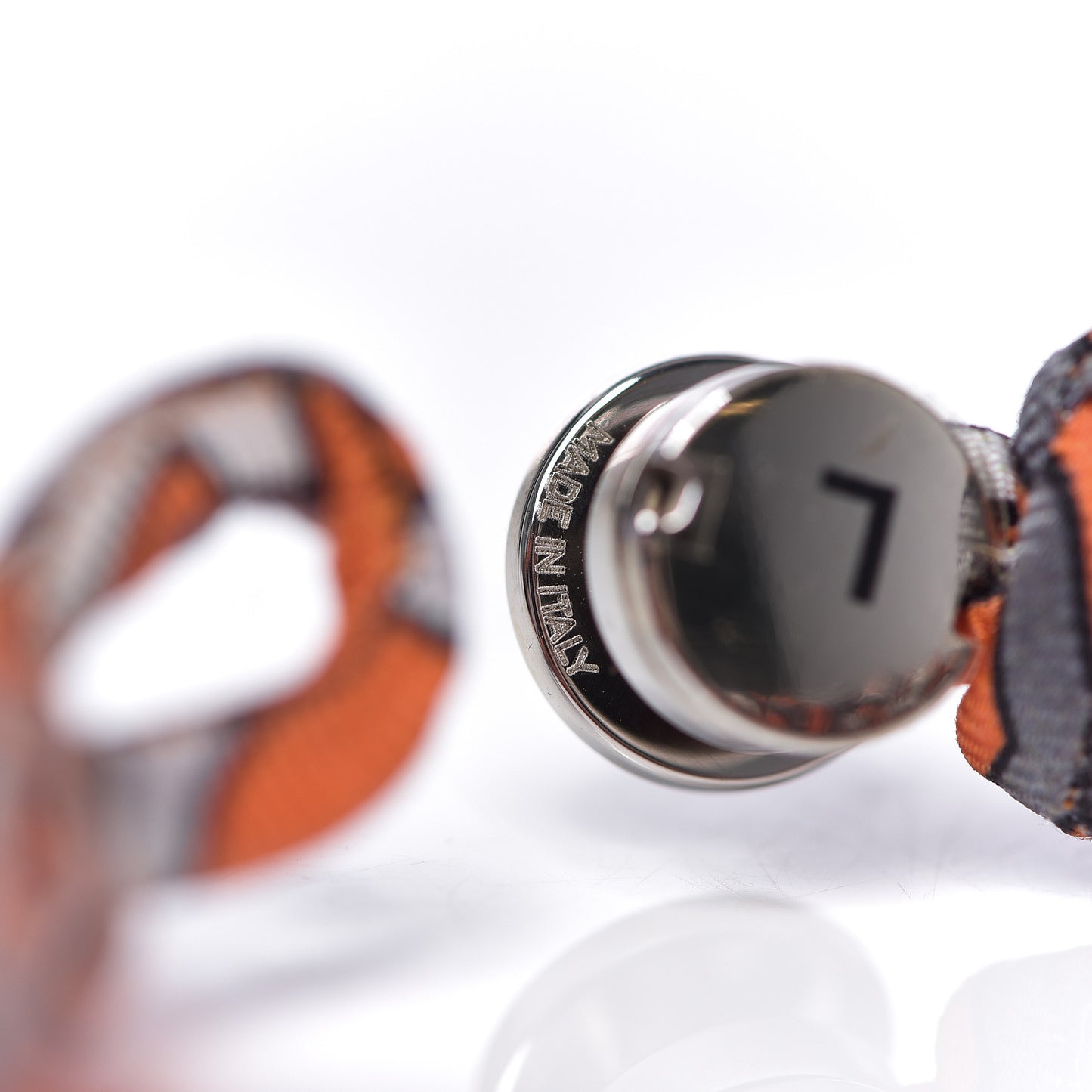 Silk Twill Kid Bracelet L Orange
