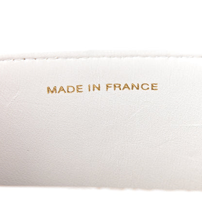 Chanel Lambskin Quilted Medium Double Flap White 7 of 17