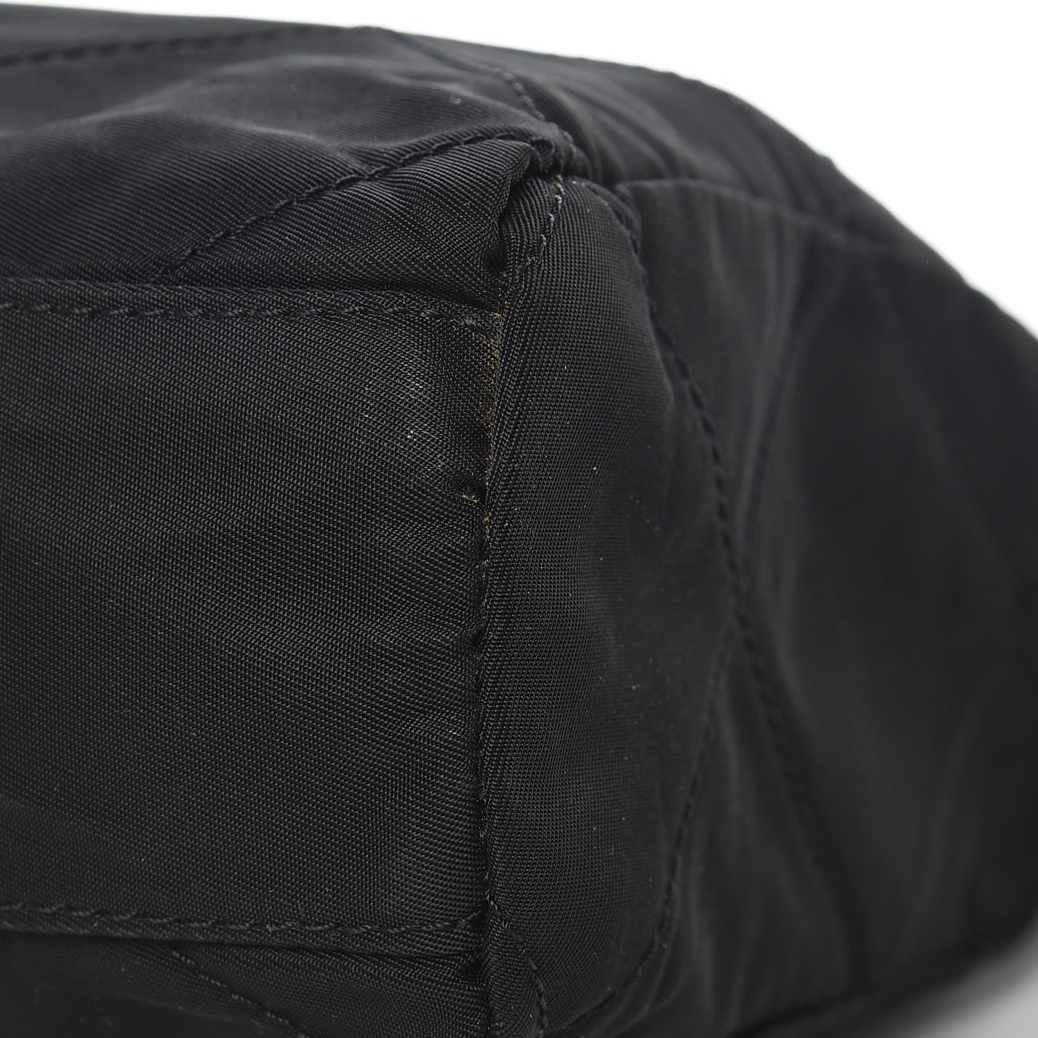 Prada Nylon Tessuto Impuntu Quilted Shoulder Bag Black 10 of 11