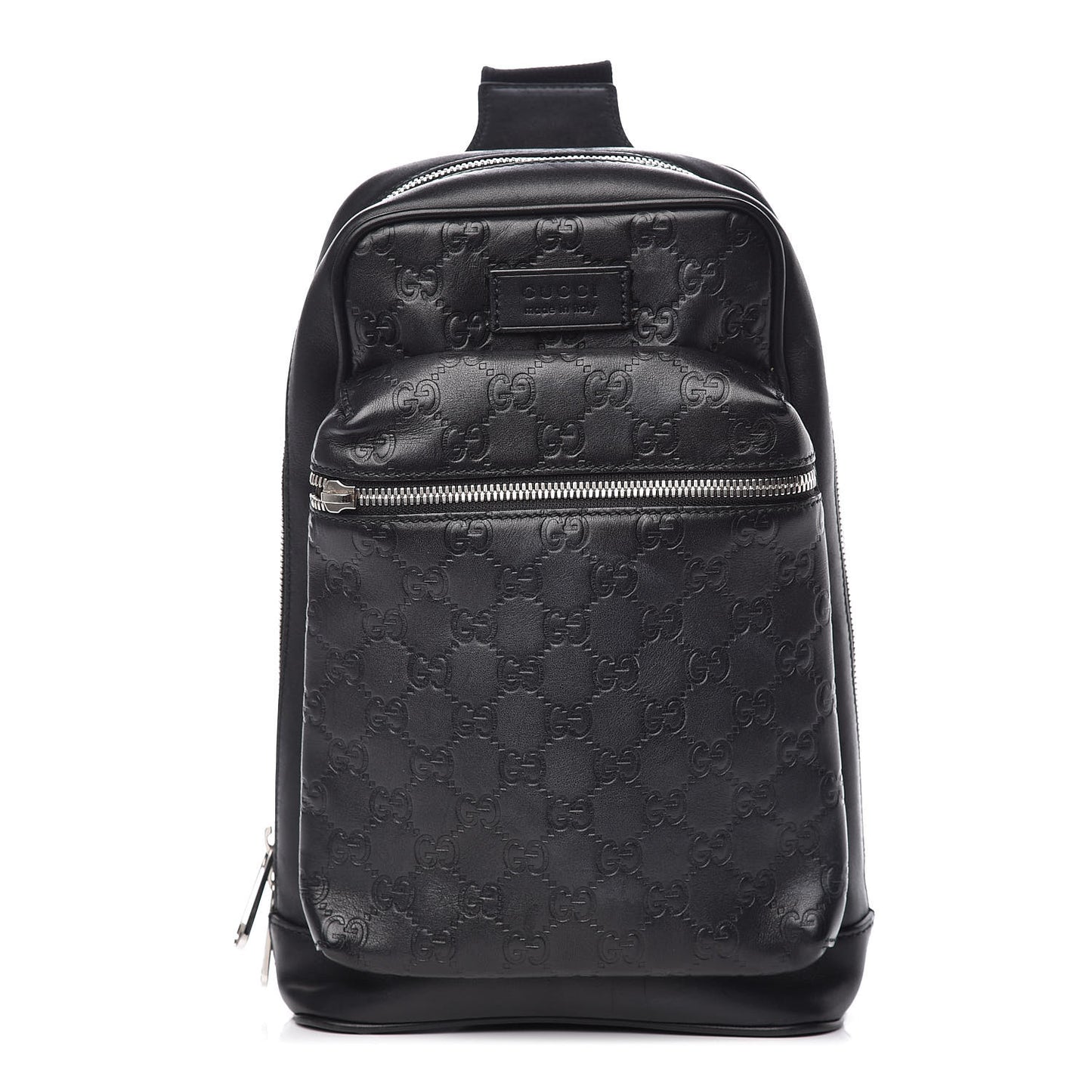 Guccissima Sling Backpack Black