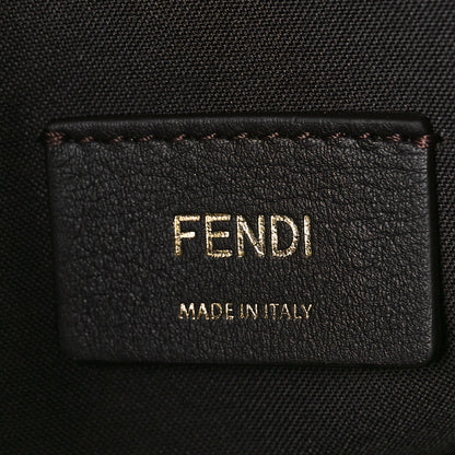 Fendi Vitello King Elaphe Python Print Logo Medium By The Way Boston Bag Dark Asphalt 6 of 9