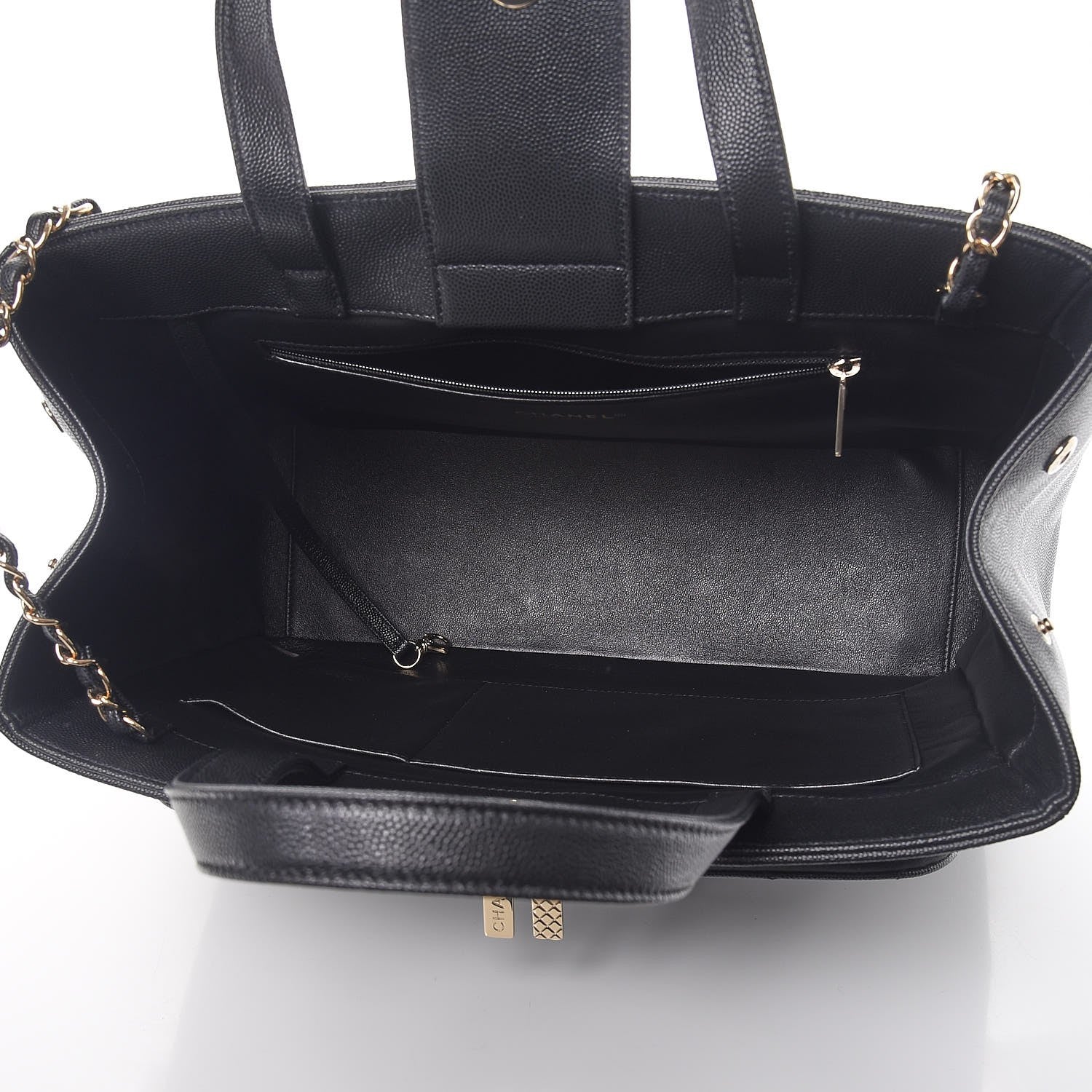 Chanel Caviar Quilted Large Business Affinity Shopping Bag Black 5 of 7