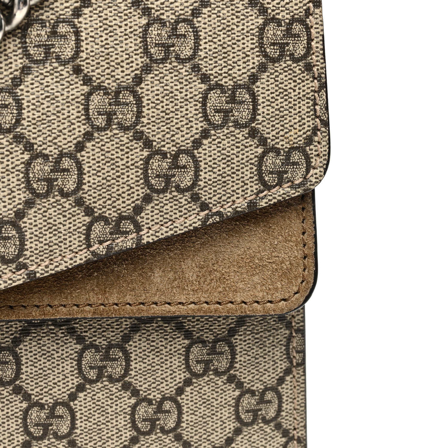 Gucci GG Supreme Monogram Medium Dionysus Shoulder Bag Taupe 13 of 14