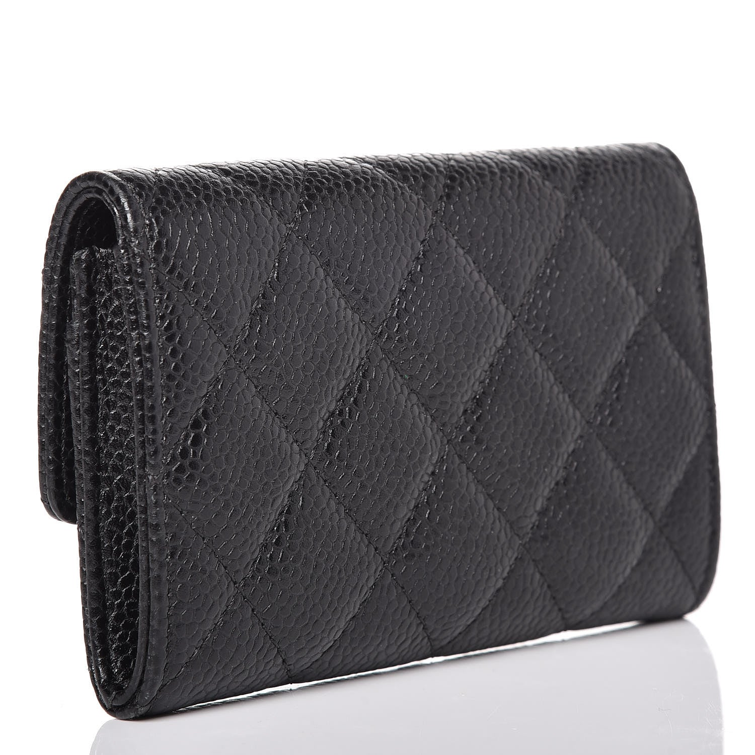 Chanel Caviar Quilted Flap Card Holder Black 3 of 8