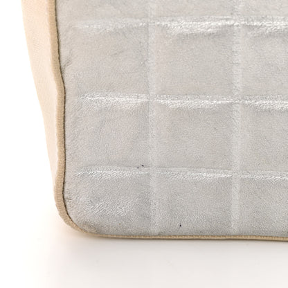 Chanel Canvas Metallic Lambskin Chocolate Bar N°5 Bag White 15 of 15
