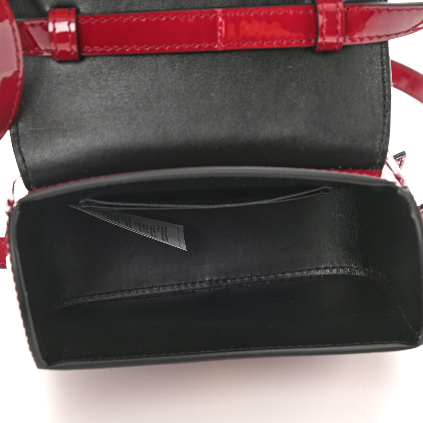 Patent Mini La Medusa Bag Claret