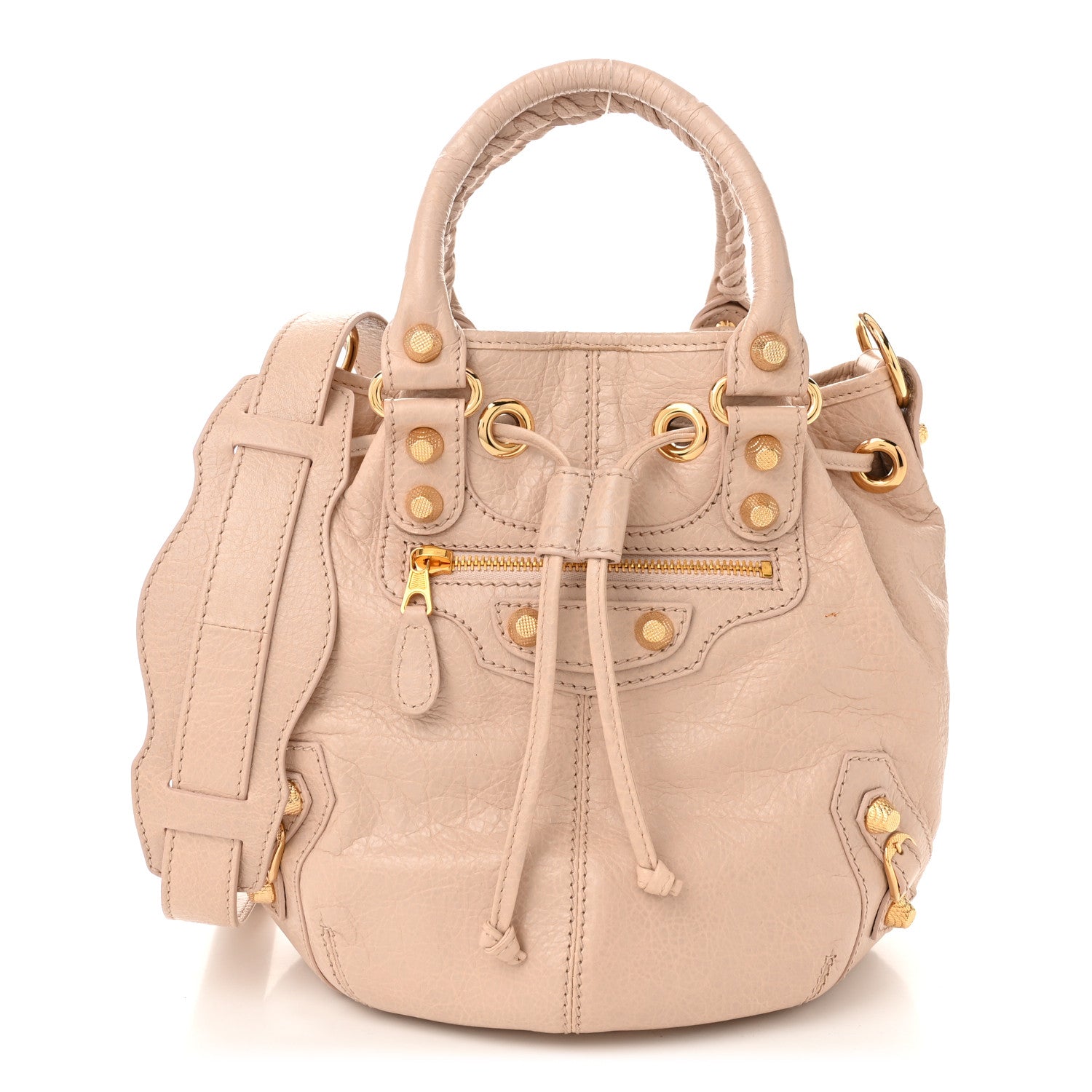 Balenciaga Agneau Giant 12 Gold Hardware Mini Pompon Rose Aubepine Rose Light 1 of 13
