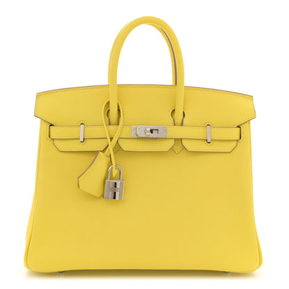Hermes Swift Birkin 25 Lime 1 of 11