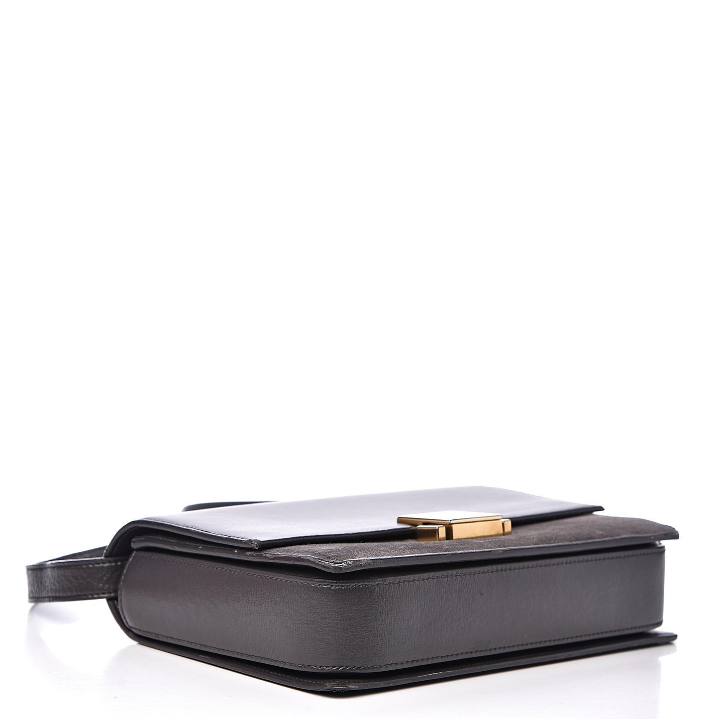 Smooth Calfskin Suede Medium Bellechasse Grey