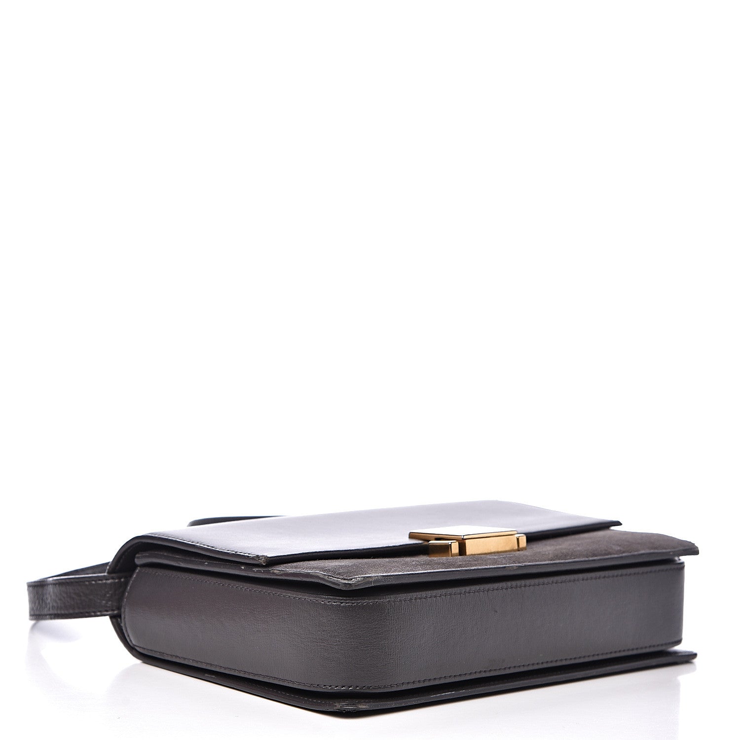 Saint Laurent Smooth Calfskin Suede Medium Bellechasse Grey 3 of 20
