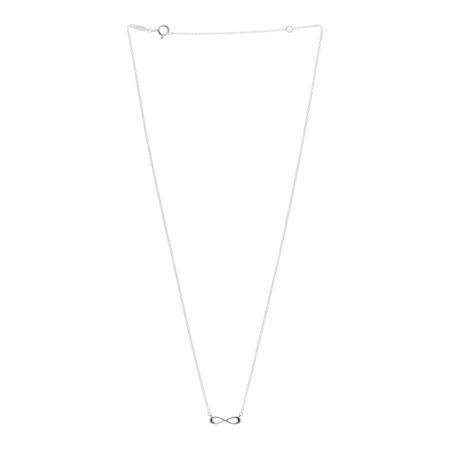 Sterling Silver Mini Infinity Pendant Necklace