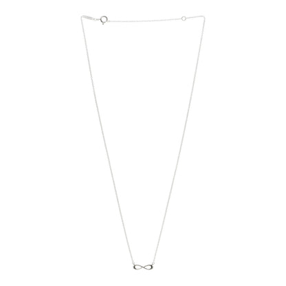 Tiffany Sterling Silver Mini Infinity Pendant Necklace 2 of 5
