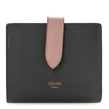 Celine Grained Calfskin Medium Multifunction Strap Wallet Grey Vintage Pink 1 of 11