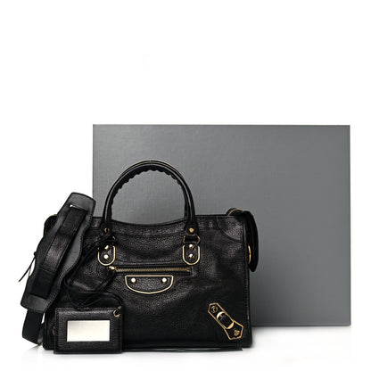 Balenciaga Chevre Gold Metallic Edge Hardware S City Black 14 of 14