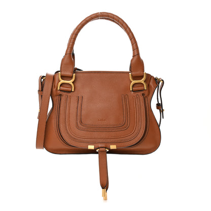 Chloe Calfskin Small Marcie Satchel Tan 1 of 17