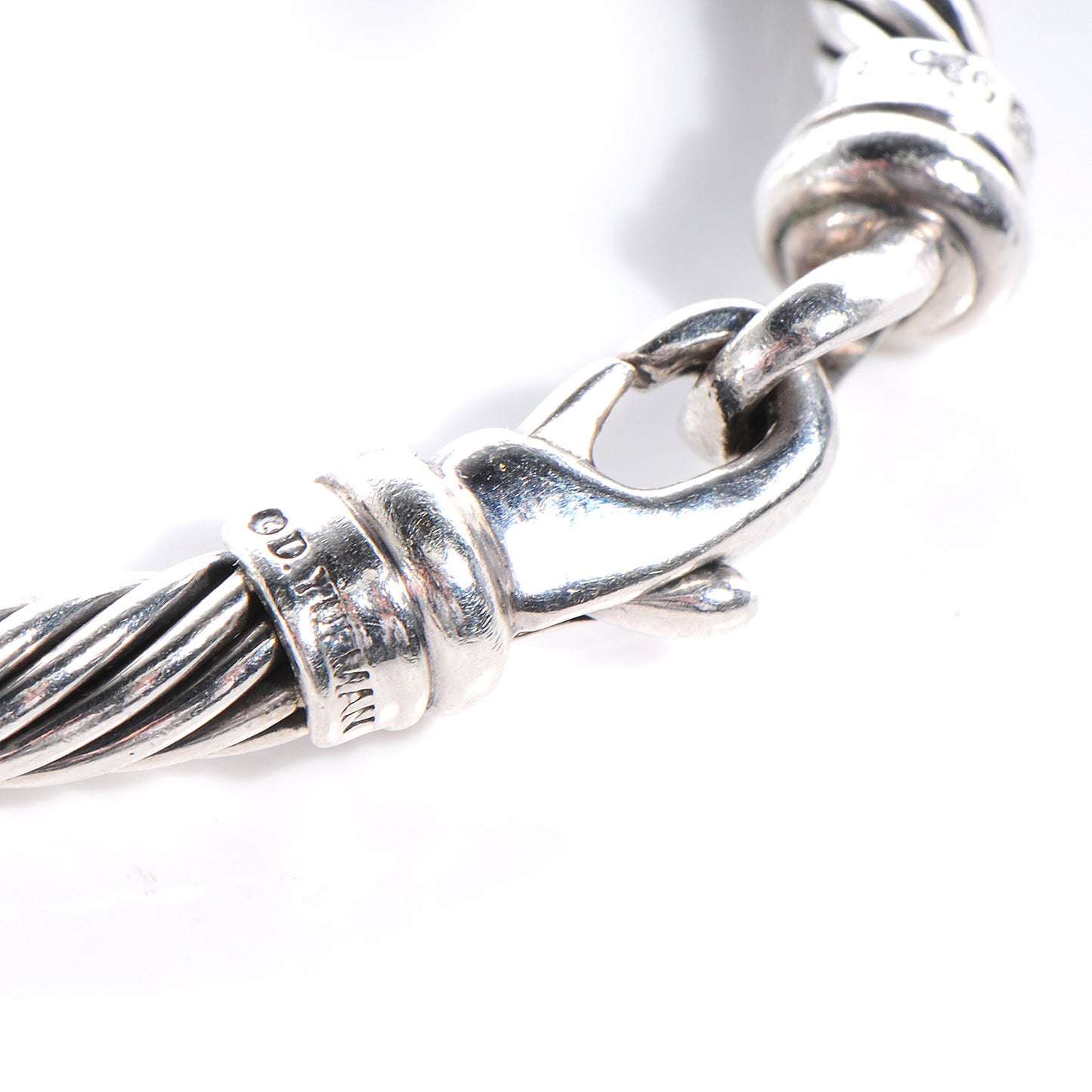 Sterling Silver 14k Gold Ball Hampton 7mm Bracelet