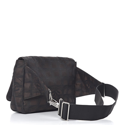 Chanel Nylon Travel Belt Bag Brown Black 3 of 10
