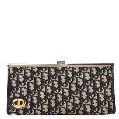 Christian Dior Monogram Clutch Navy Blue 1 of 6