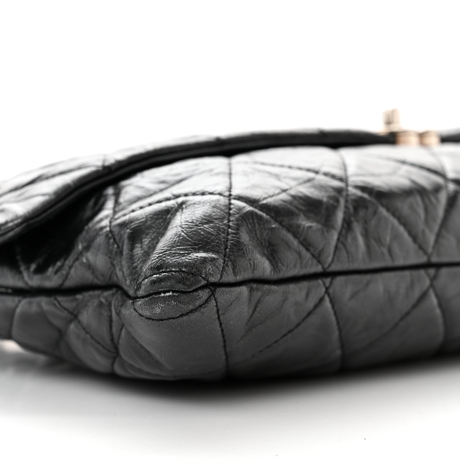 Chanel Metallic Crumpled Calfskin Big Bang Large Flap Bag Black 9 of 15