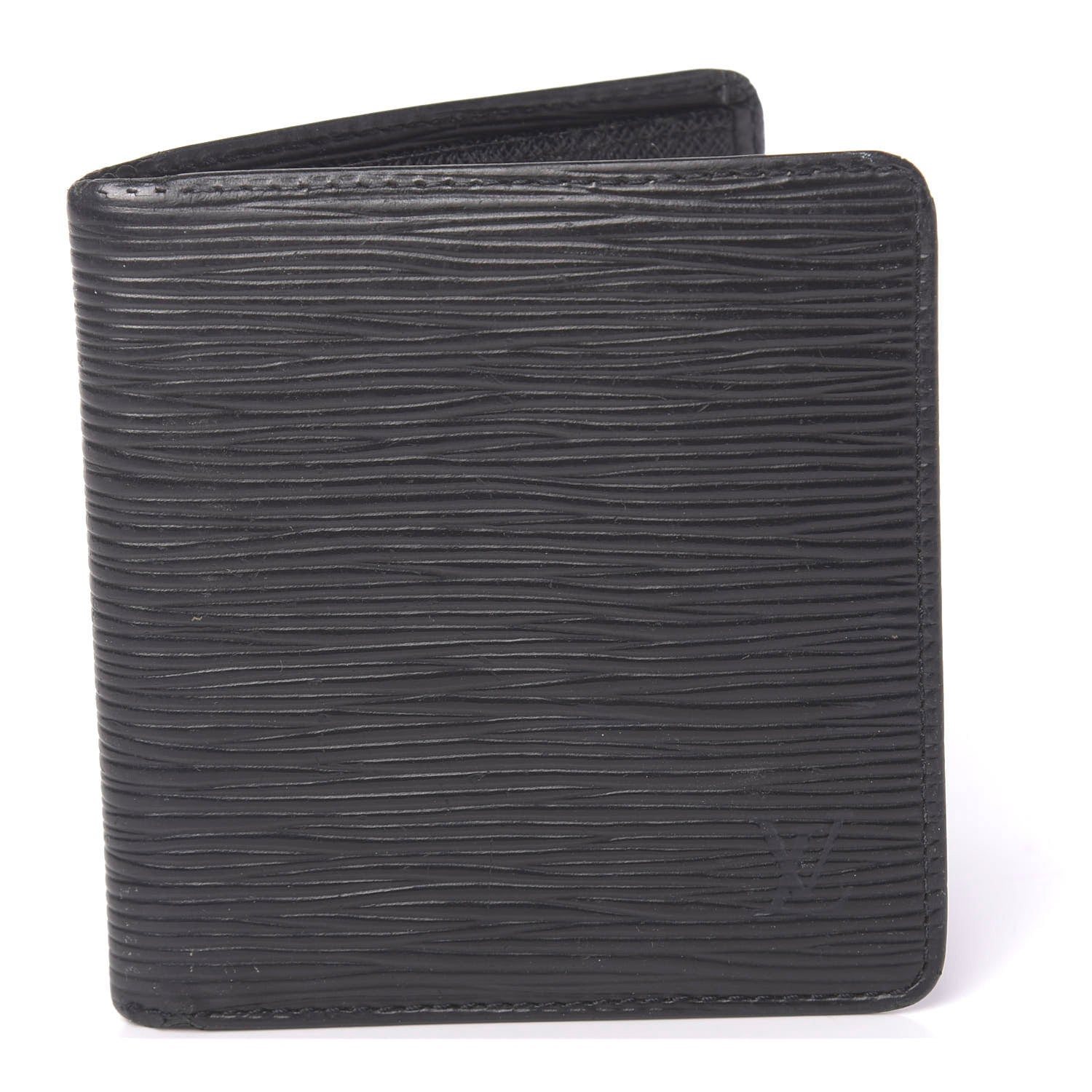 Louis Vuitton Epi 6 Card Billfold Wallet Black 1 of 11