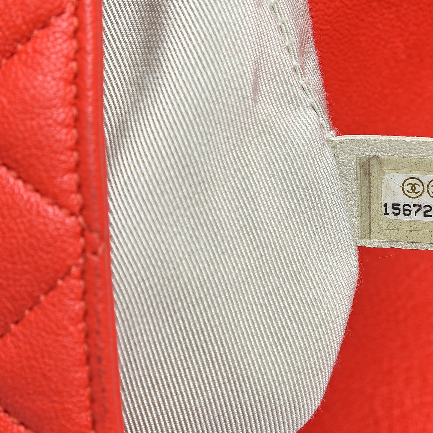 Washed Lambskin Quilted Maxi Chain Around Flap Red