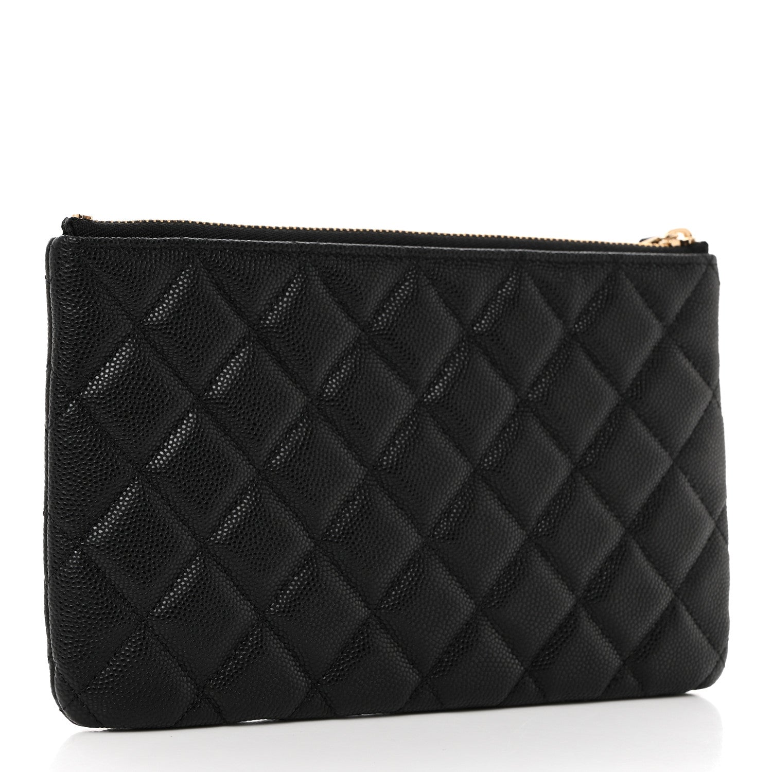 Chanel Caviar Quilted Small CC Cosmetic Case Black 3 of 7