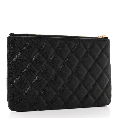 Chanel Caviar Quilted Small CC Cosmetic Case Black 3 of 7