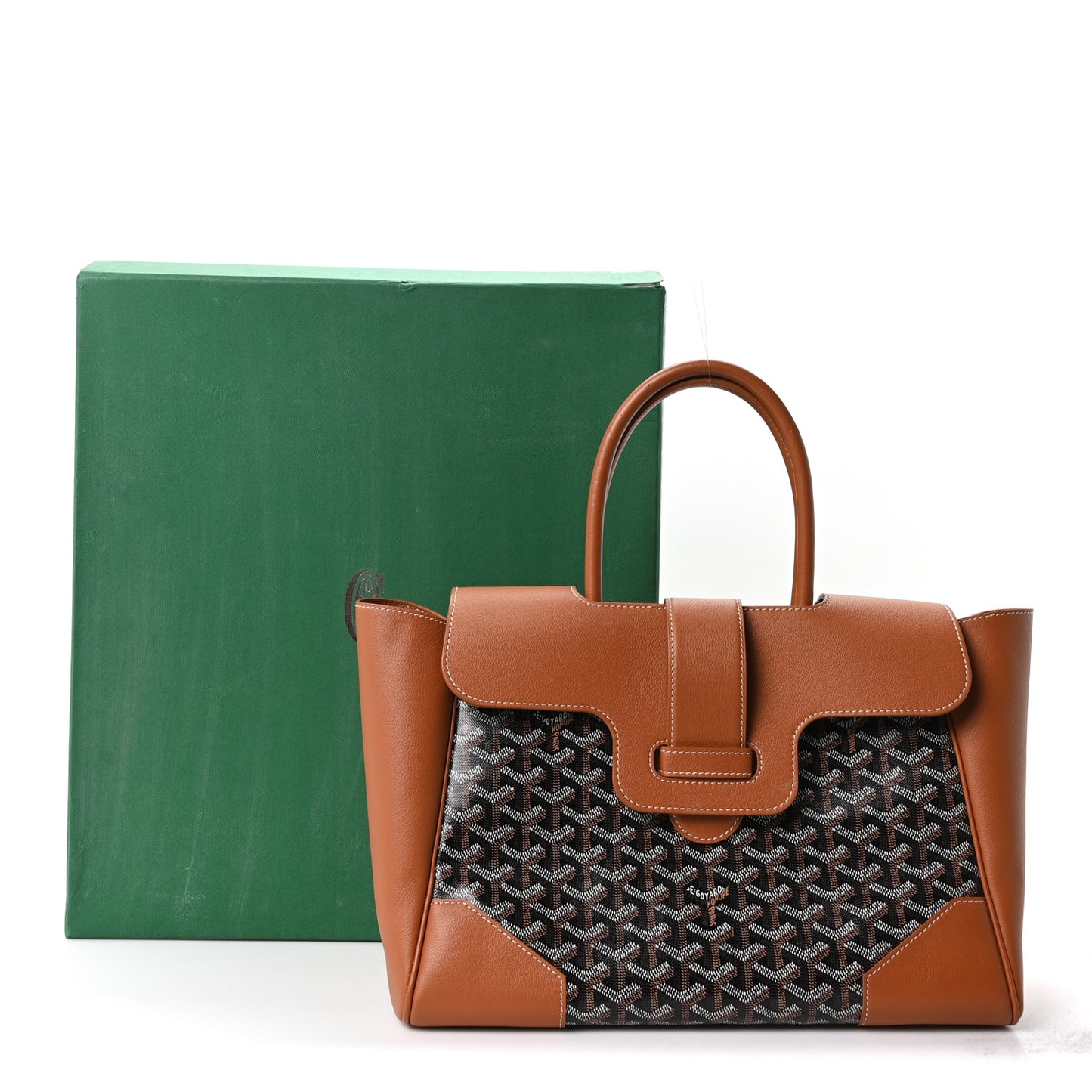Goyardine Saigon Tote Black Gold