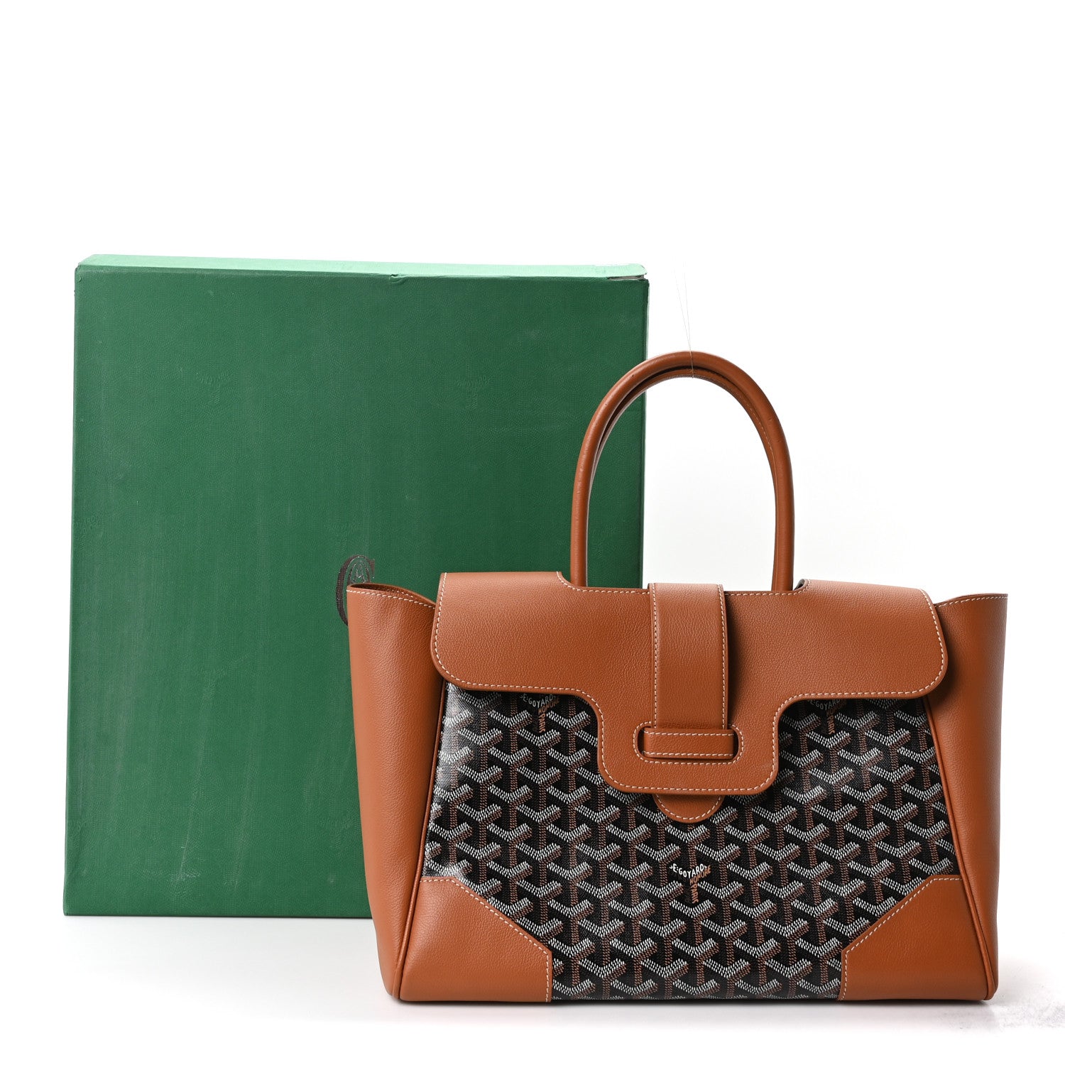 Goyard Goyardine Saigon Tote Black Gold 10 of 10