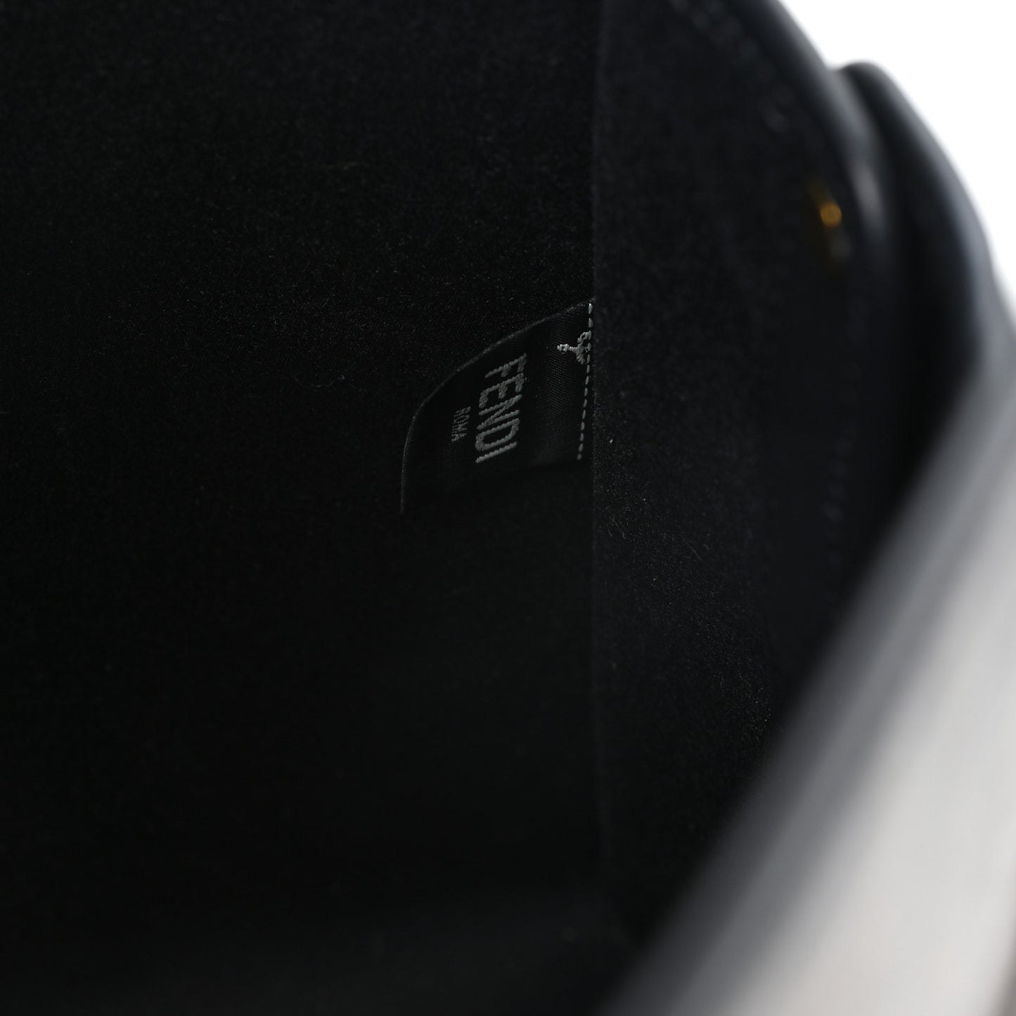 Glazed Fabric Vitello Century FF 1974 Stamp Patch Medium Peekaboo Defender Cover Mogano Panna Black