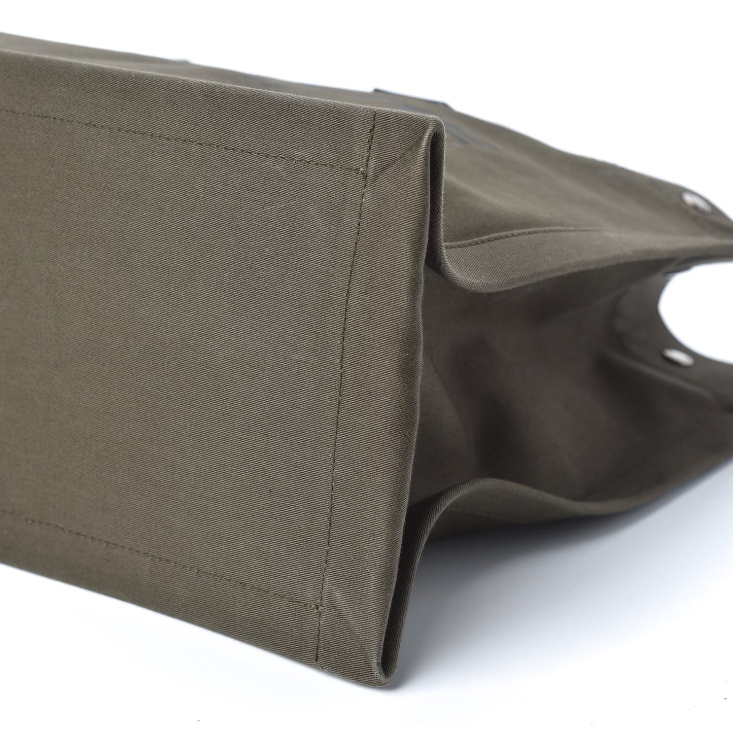 Linen Calfskin Rive Gauche Tote Khaki