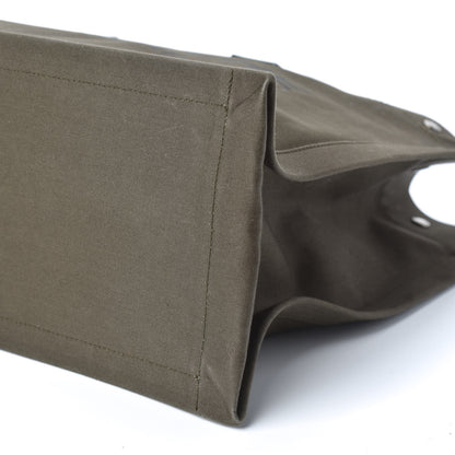 Saint Laurent Linen Calfskin Rive Gauche Tote Khaki 10 of 10