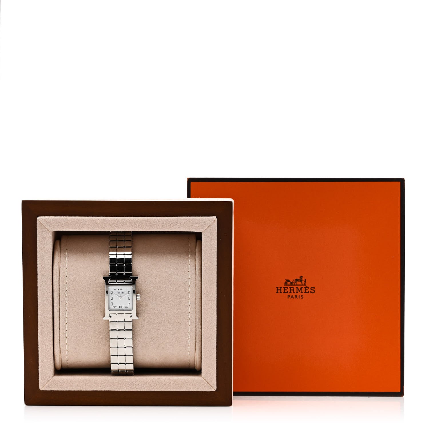 Hermes Stainless Steel 17.2mm Heure H Hour Quartz Watch 5 of 5