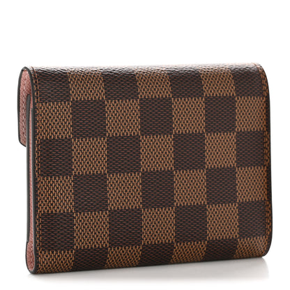 Louis Vuitton Damier Ebene Victorine Wallet Rose Ballerine 3 of 8