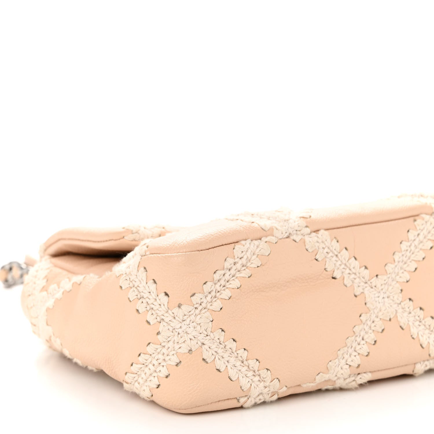 Chanel Calfskin Crochet Medium Chanel 19 Flap Beige 8 of 9